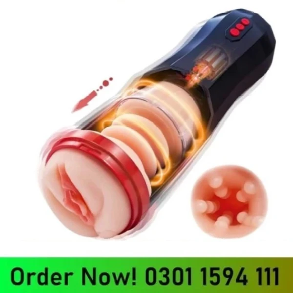 3 in 1 Automatic Male Masturbator Cup with Sucking & Vibrating & Thrusting Modes In Pakistan