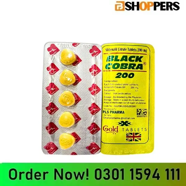 Black Cobra 200mg Tablets in Pakistan