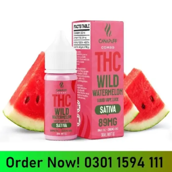CanaPuff THC+ liquid Wild Watermelon 89Mg 30Ml In Pakistan