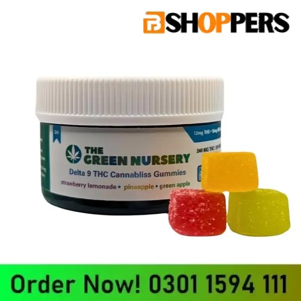 Delta 9 + CBD Cannabliss Gummies - 12mg THC Each By The Green Nursery in Pakistan