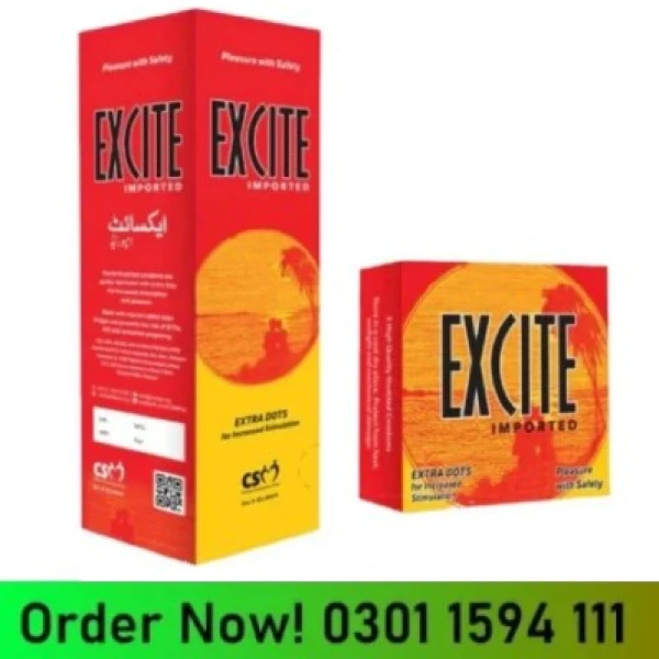 Excite Extra Dotted Imported Condoms In Pakistan
