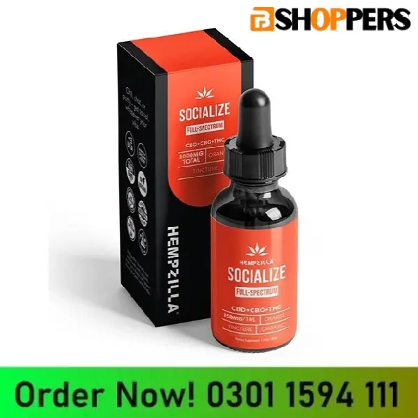 Hempzilla Full Spectrum Socialize Tinctures | 30ml In Pakistan