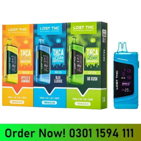 LOST THC V3 THCA Live Concentrate Disposable 7.5G In Pakistan